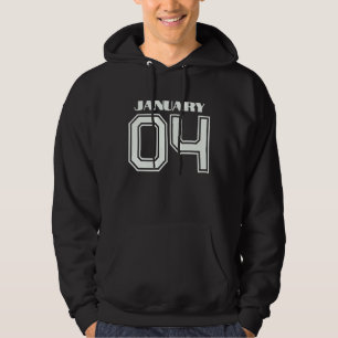 Den bästa gåvan till födelsedagen den 4 januari hoodie