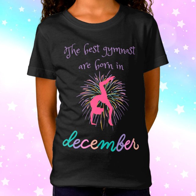 Den bästa gymnasten föds i december t shirt (Skapare uppladdad)