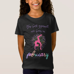 Den bästa gymnasten föds i februari t shirt