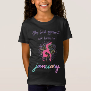 Den bästa gymnasten föds i januari t shirt