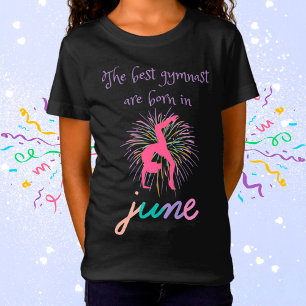 Den bästa gymnasten föds i juni t shirt