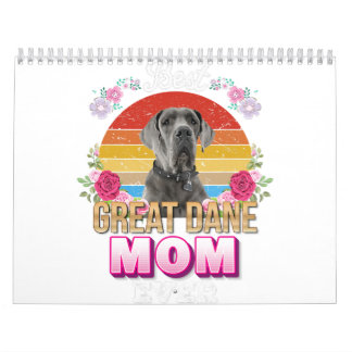 den bästa hund någonsin great dane blommigt älskar kalender
