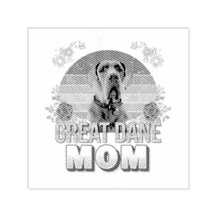 den bästa hund någonsin great dane blommigt älskar självfärgande stämpel