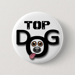 Den bästa hunden knäppas emblem knapp