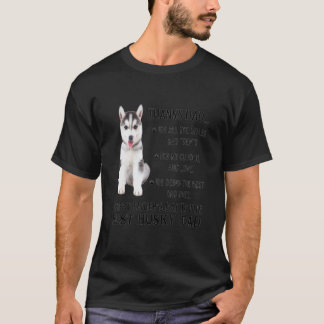 Den Bästa Husky Hund Pappa Glad Fars Dag T Shirt