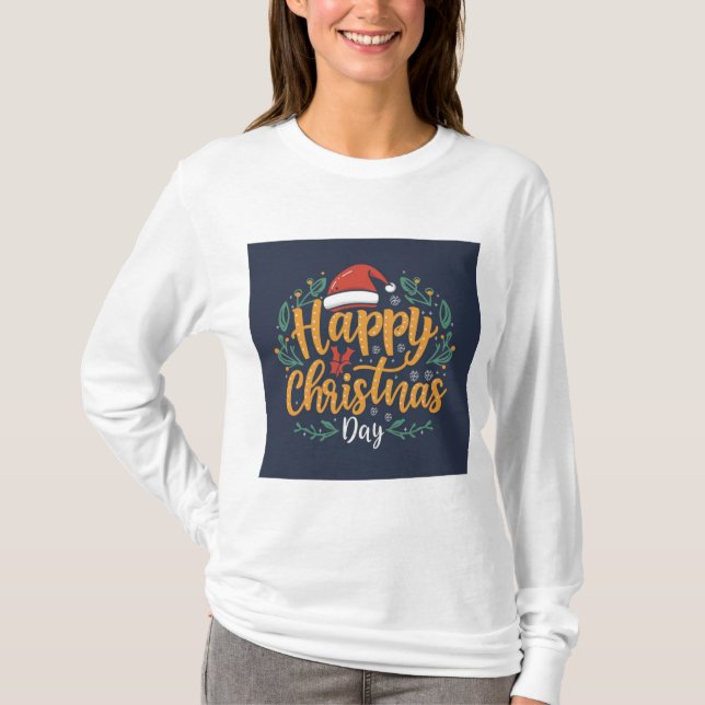 Den bästa julgrisen T-Shirts: stil USA T Shirt (Framsida)
