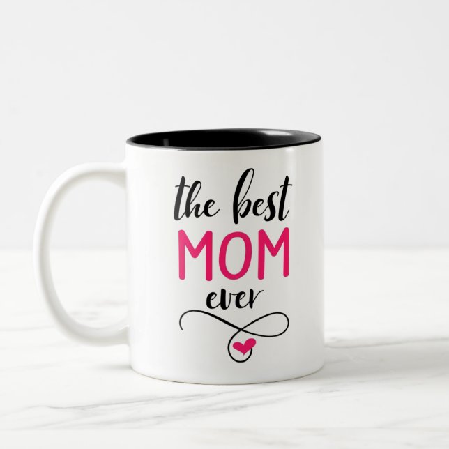 Den bästa kaffe som någonsin har funnits i Mamma M Två-Tonad Mugg (Vänster)