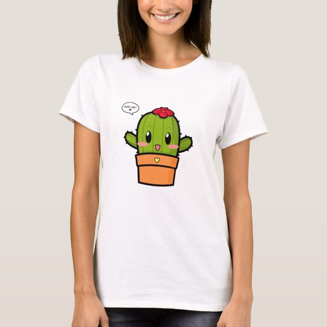 Den Bästa kaktusen kramar mig T-shirt (Framsida)