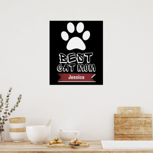 den bästa katten mamma, mamma mor mamma personifie poster