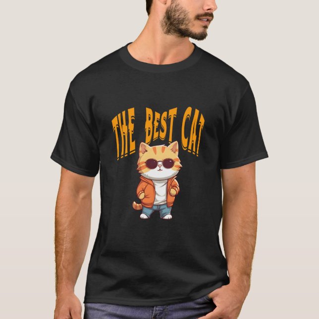 Den bästa katten t shirt (Framsida)