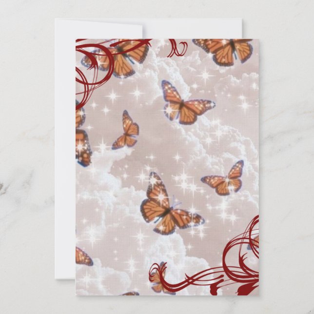 Den bästa kortinbjudan söt och underbar inbjudningar (Baksida)