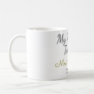 Den bästa läraren lägger till namn datum år efter  kaffemugg