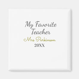 Den bästa läraren lägger till namn datum år efter  magnet