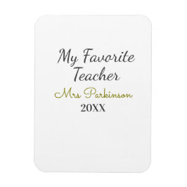 Den bästa läraren lägger till namn datum år efter  magnet