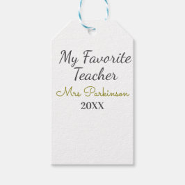 Den bästa läraren lägger till namn datum år efter  presentetikett