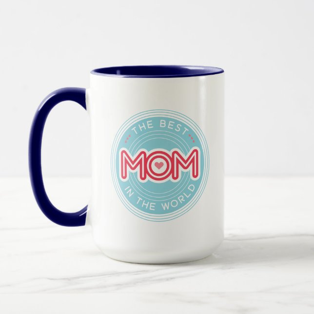 Den Bästa Mamma Coola Anpassade Färger  Mugg (Vänster)