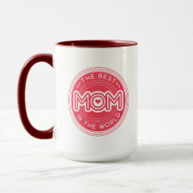 Den Bästa Mamma Magenta Rosa Modern Typsnitt