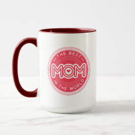 Den Bästa Mamma Magenta Rosa Modern Typsnitt Mugg