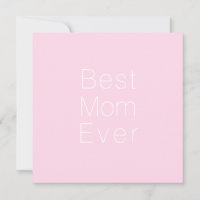 Den bästa Mamma någonsin ljusa rosa minimalistiska