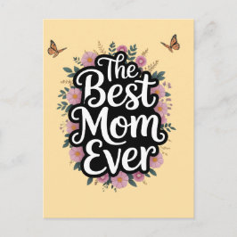 Den Bästa Mamma Någonsin - Morsdagsfirande Vykort