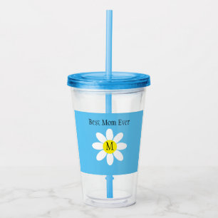 Den bästa Mamma någonsin vita Daisyn Himlar Blue - Take Away Mugg