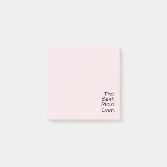 Den bästa mamman någonsin | Rosa födelsedagspresen Post-it Block (Framsida)