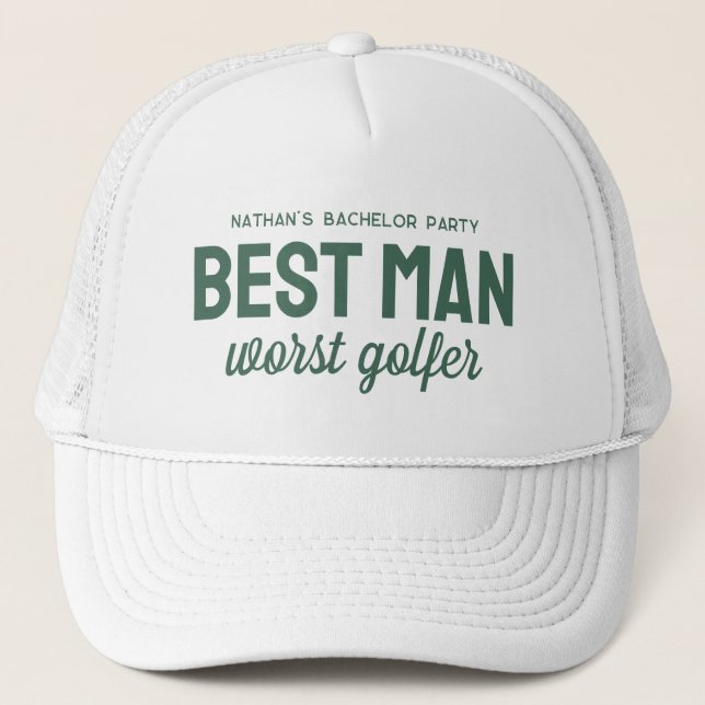 Den bästa mannen i golf, den värsta golfer keps (Framsida)
