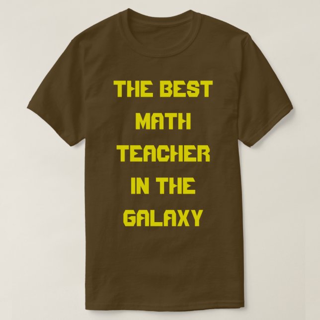 Den bästa matematikläraren i Galaxy T Shirt (Design framsida)