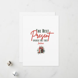 Den bästa närvaron under Träd, Anpassadet Julafton Julkort