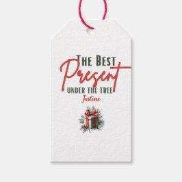 Den bästa närvaron under Träd, Anpassadet Julafton Presentetikett