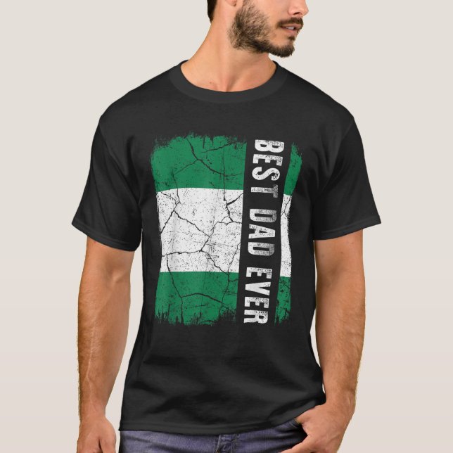 Den bästa nigerianska Pappa någonsin-apperdagen fö T Shirt (Framsida)