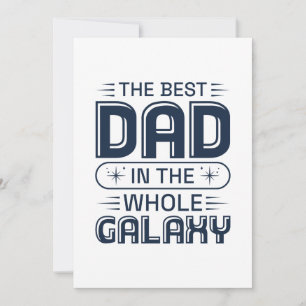Den bästa Pappa i hela Galaxy Tack Kort
