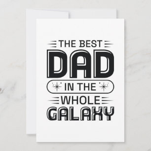 Den bästa Pappa i hela Galaxy Tack Kort