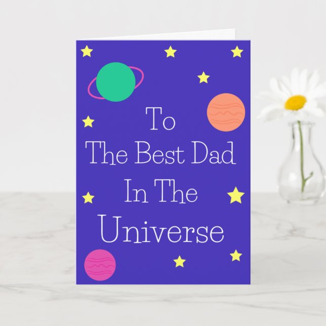 Den bästa Pappa i universum Kort (Liten växt)