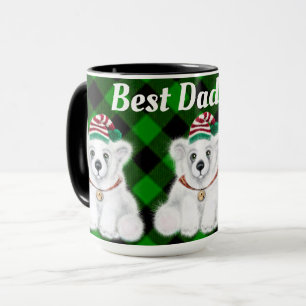 Den bästa Pappa någonsin-helgdag-Polarnas grönt so Mugg