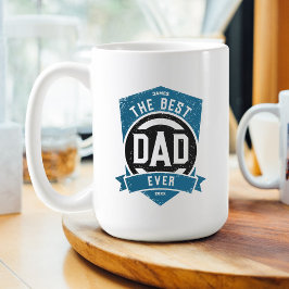 Den bästa Pappa någonsin moderna Fars dag-gåvan Kaffemugg