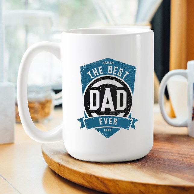 Den bästa Pappa någonsin moderna Fars dag-gåvan Kaffemugg (Skapare uppladdad)