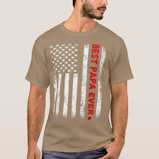Den bästa pappa någonsin pappa-gåva amerikanska fl t shirt
