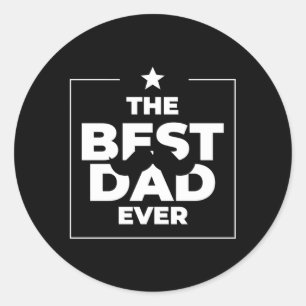 Den bästa Pappa någonsin pappa Underbara Far-dagen Runt Klistermärke