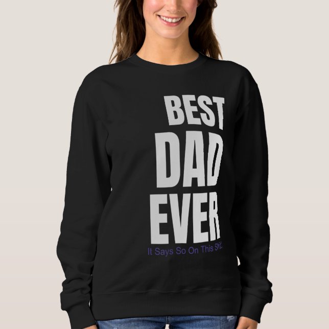 Den bästa Pappa någonsin säger så om detta T Shirt (Framsida)