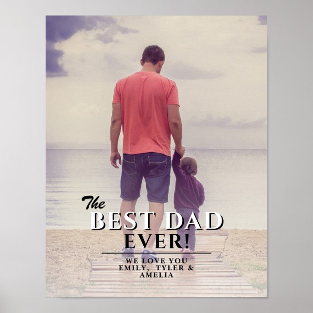 Den bästa pappan någonsin Fars dag Fullständigt fo Poster (Framsidan)