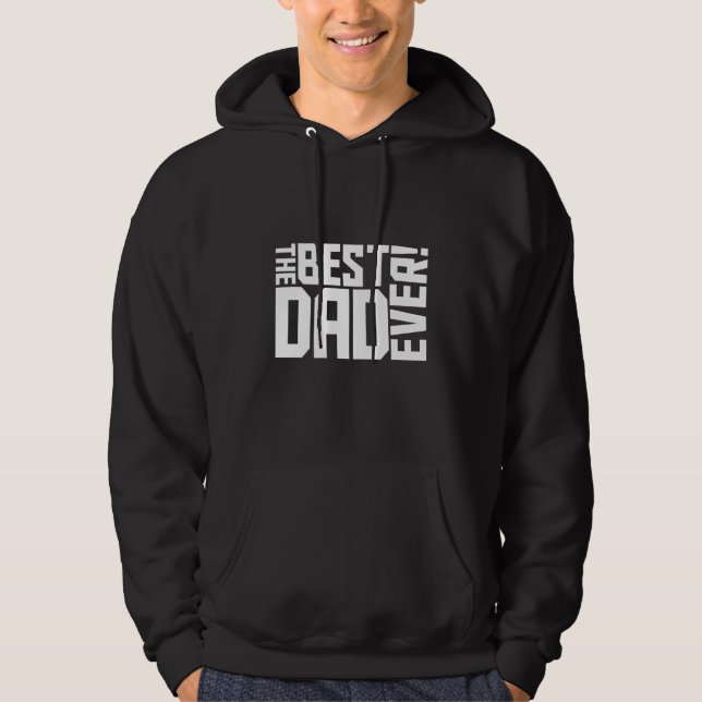 Den bästa pappan någonsin hoodie (Framsida)