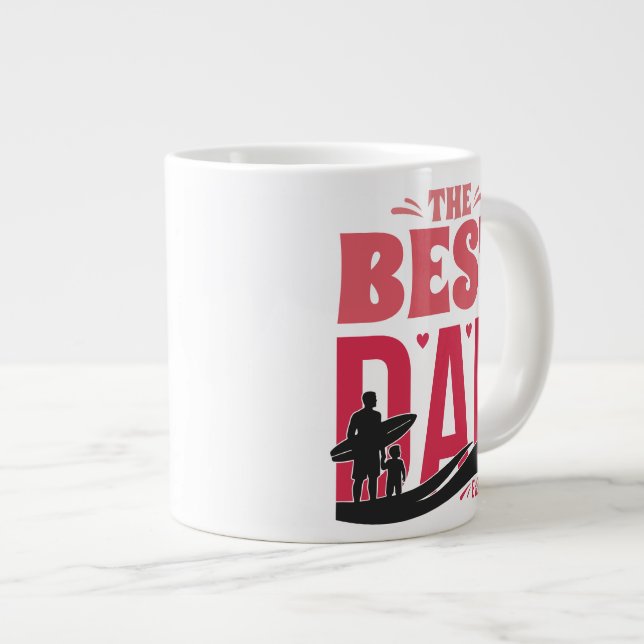 Den Bästa Pappan Någonsin Jumbo Mugg (Framsida höger)