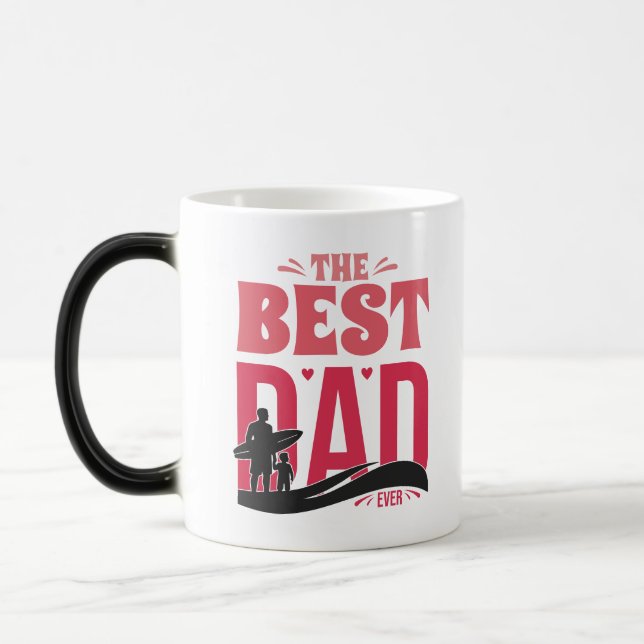 Den Bästa Pappan Någonsin Magisk Mugg (Vänster)