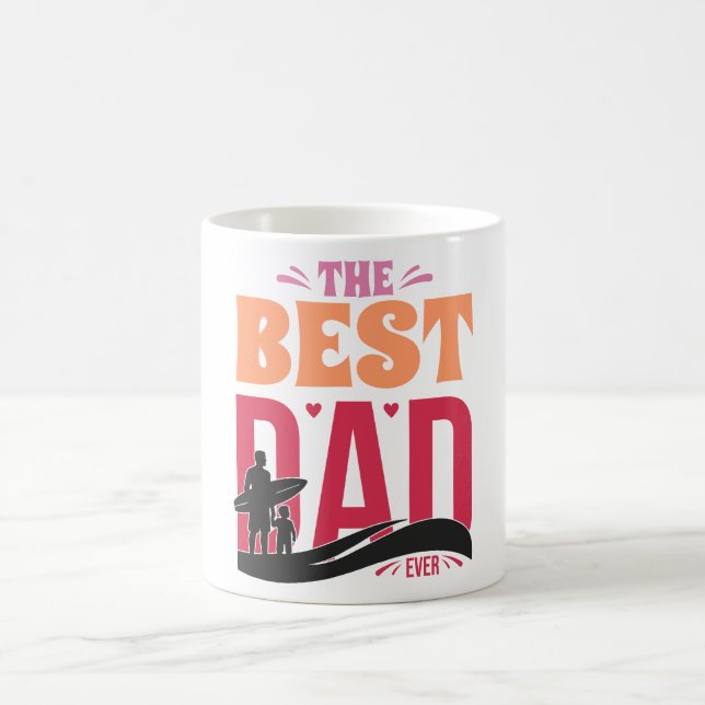 Den Bästa Pappan Någonsin Magisk Mugg (Center)