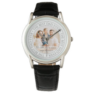 Den Bästa Pappan Någonsin Modern Klassisk Foto Armbandsur
