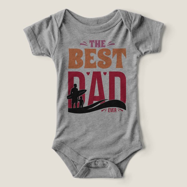Den Bästa Pappan Någonsin T Shirt (Design Framsida)