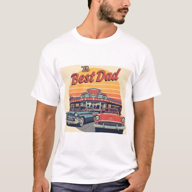 Den Bästa Pappas Diner T Shirt (Framsida)