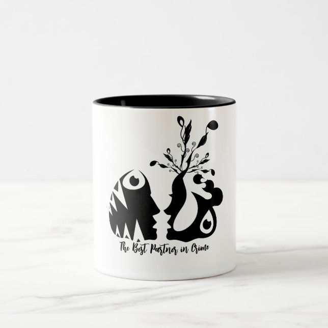 den bästa parten i brottsligheten Två-Tonad mugg (Center)