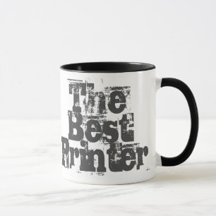 Den bästa skrivaren - två tonars kaffe Mugg